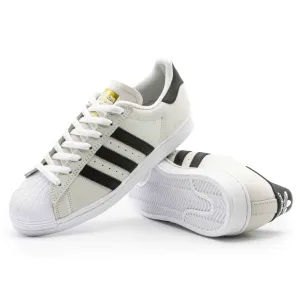 Adidas Superstar ADV Shoes - Cloud White/Core Black/Gold Metallic