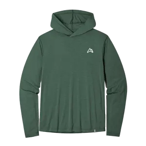 AllTrails × Stio Men's Divide Hooded Pullover - Ranger Green Heather