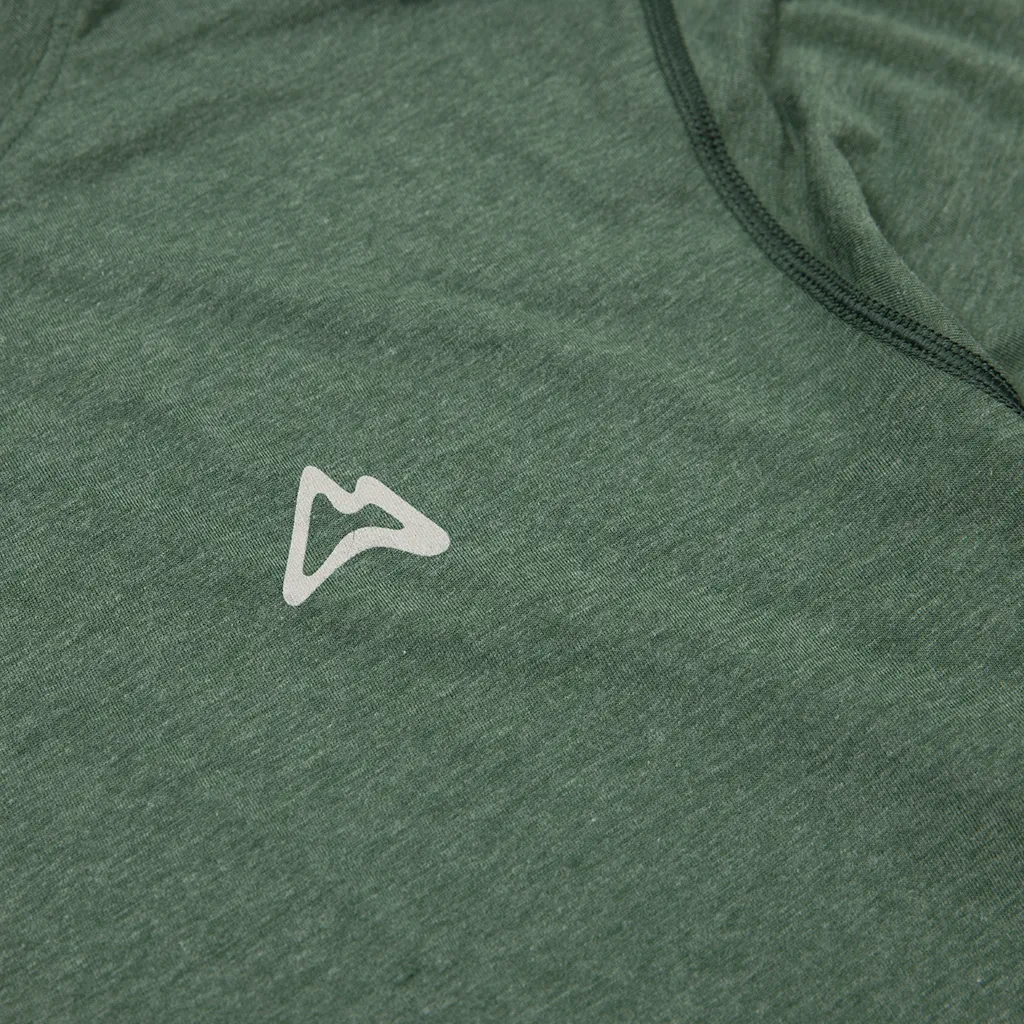 AllTrails × Stio Men's Divide Hooded Pullover - Ranger Green Heather