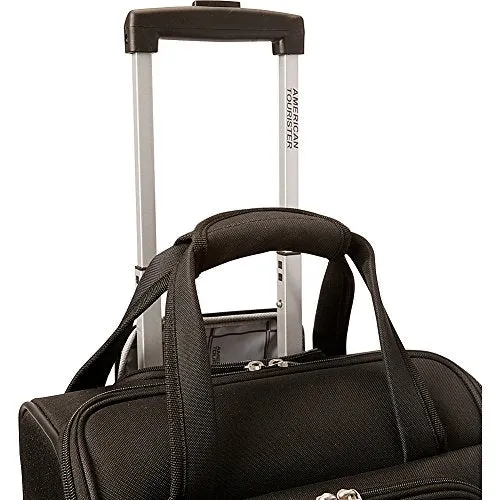 American Tourister Lynnwood 16 Inch Underseat Spinner Carry-On Luggage With Wheels - (Purple Print)