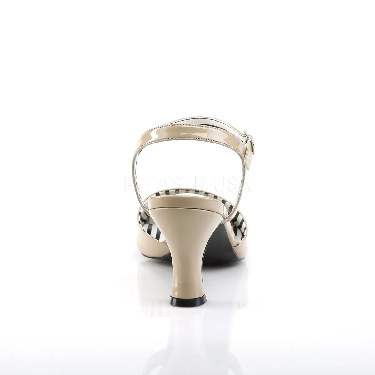 Ankle Strap Peep Toe Sandal Shoe with 3-inch Heel 4-colors PS-JENNA-09