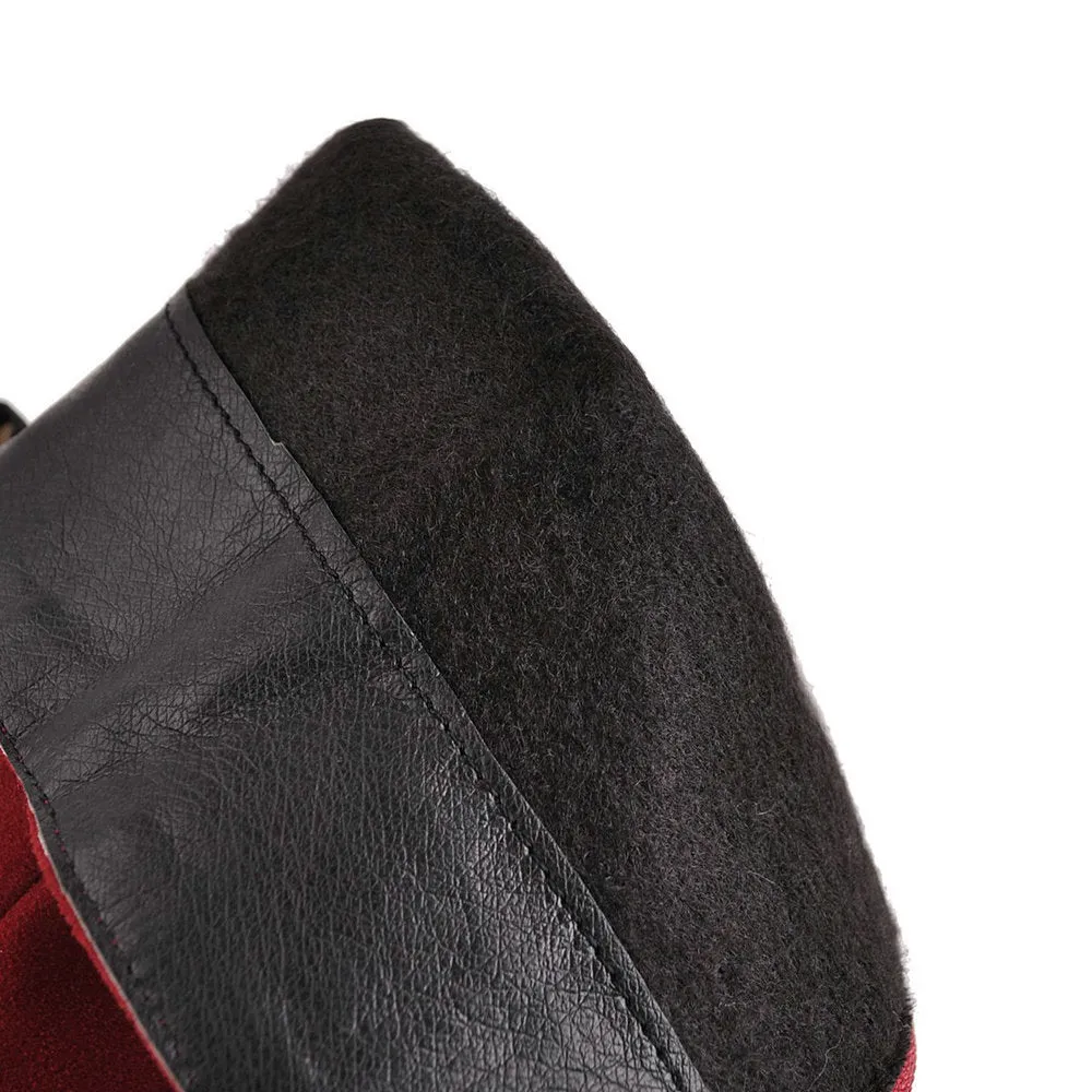 Autumn And Winter Suede High Heel Pointed Knee High Boots