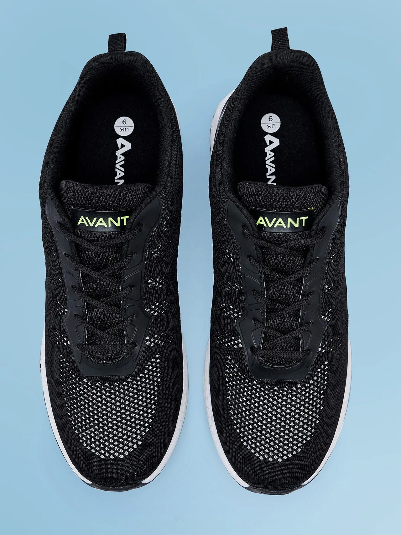 Avant Men's Hurricane Running and Training Shoes- Black/White