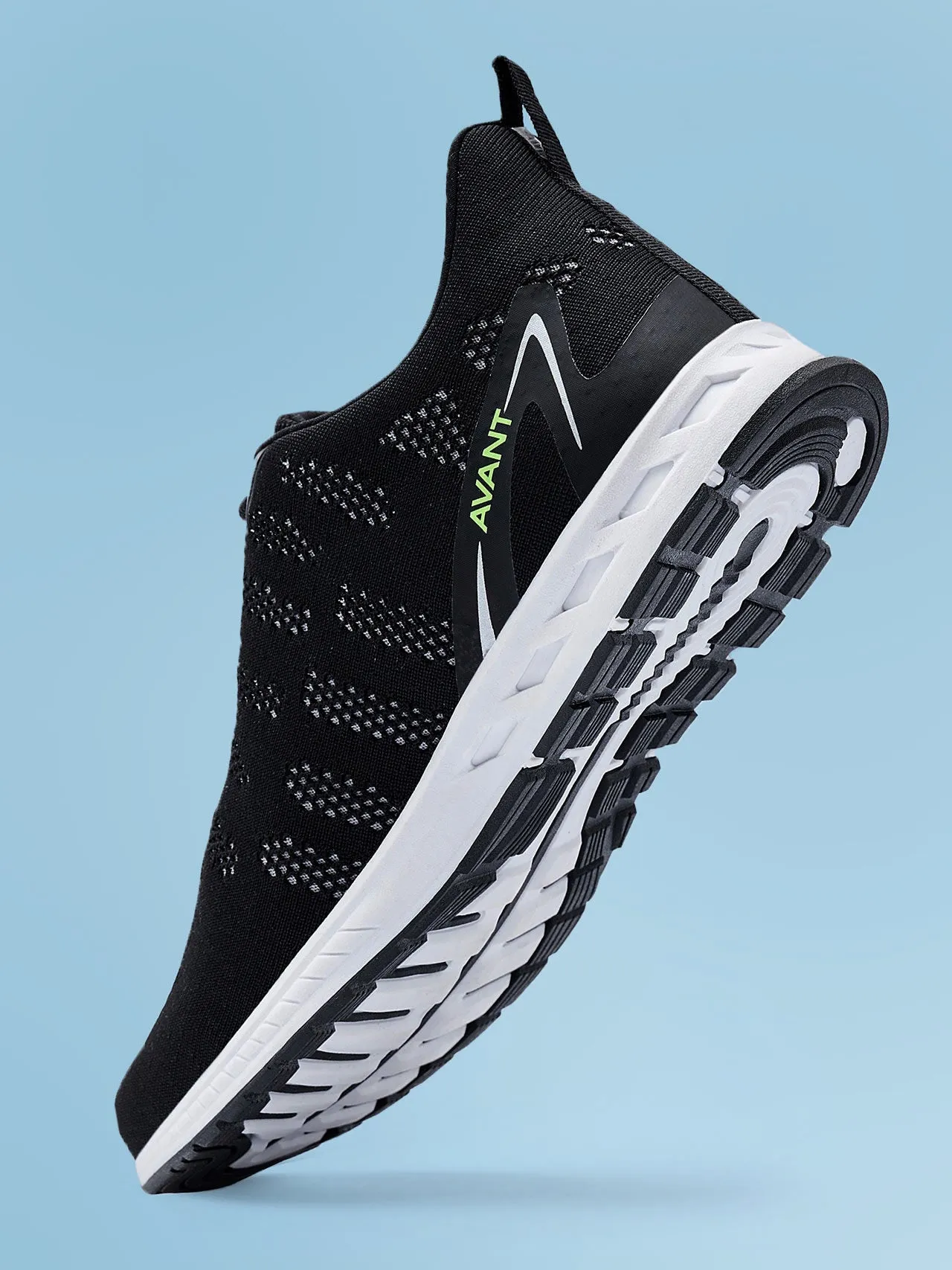 Avant Men's Hurricane Running and Training Shoes- Black/White