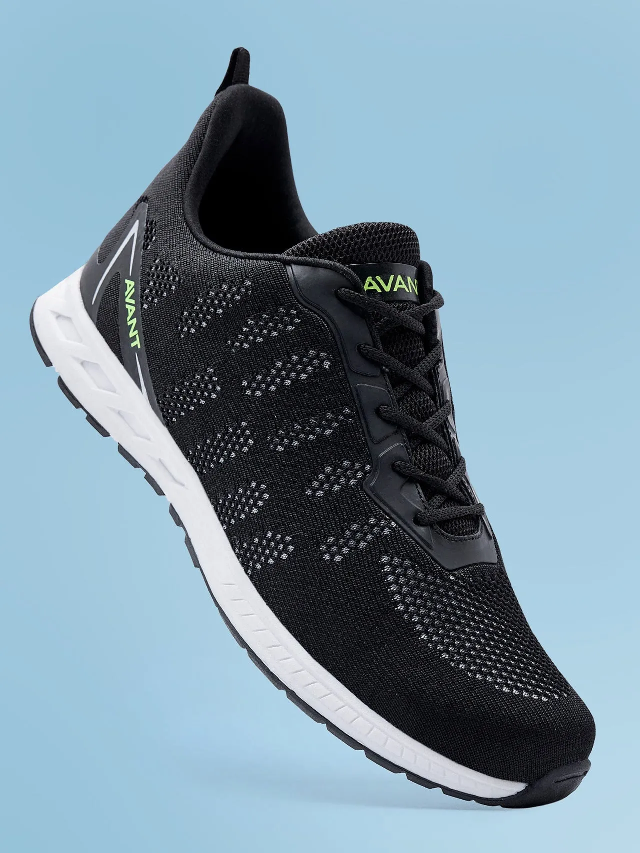 Avant Men's Hurricane Running and Training Shoes- Black/White