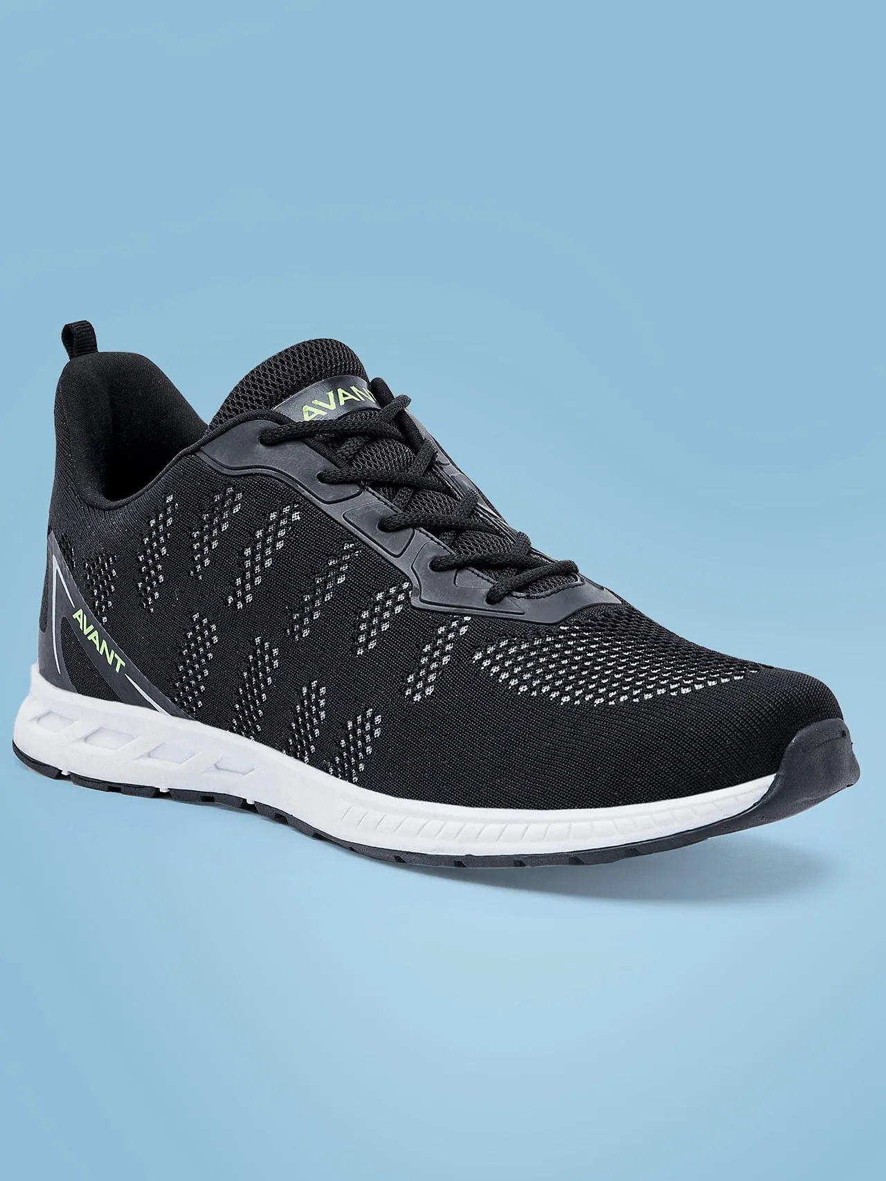 Avant Men's Hurricane Running and Training Shoes- Black/White