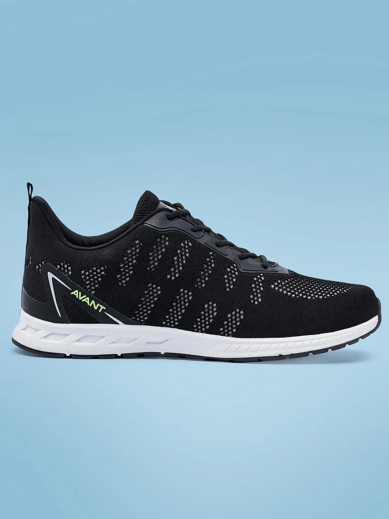 Avant Men's Hurricane Running and Training Shoes- Black/White