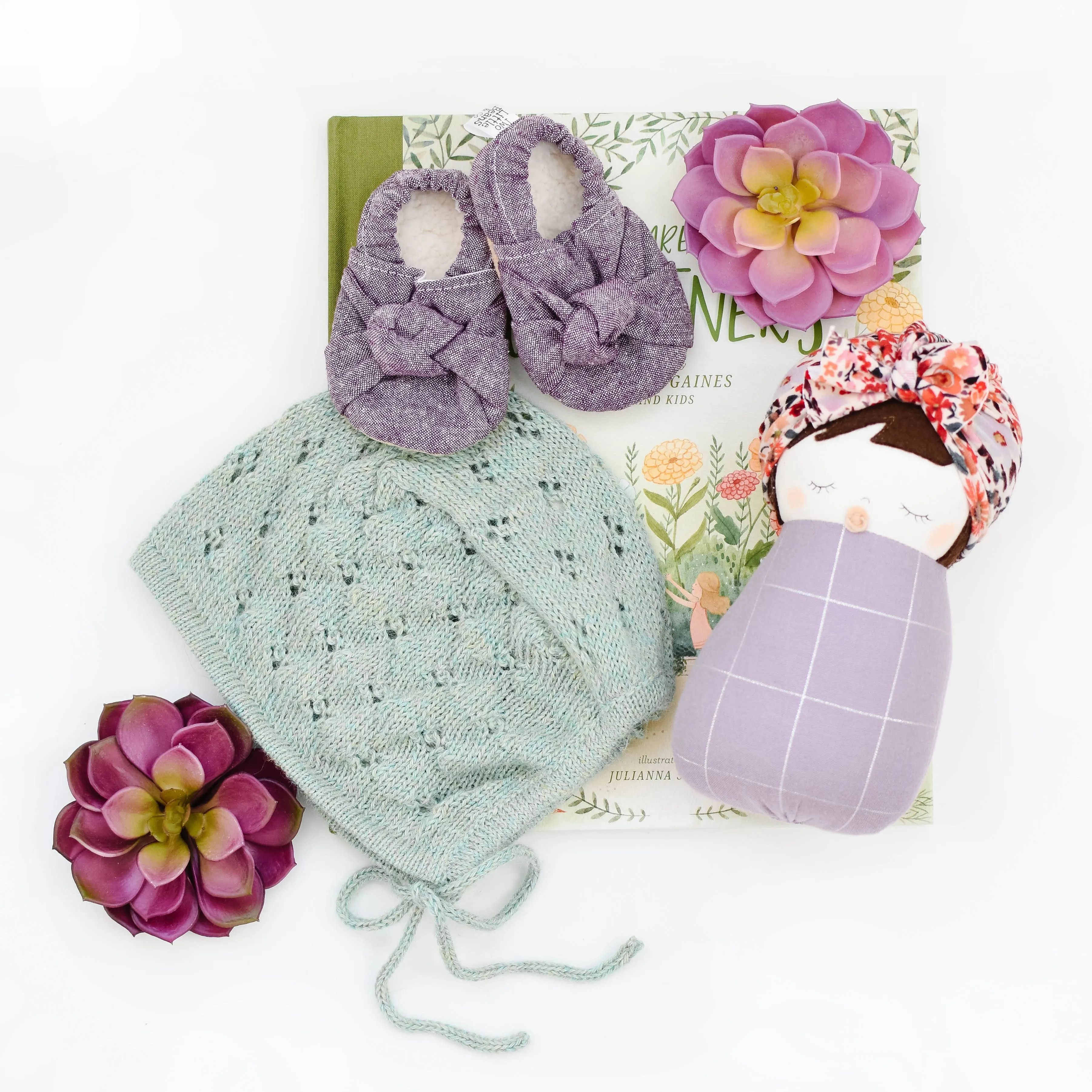 B O O T I E S | emilia | eggplant linen
