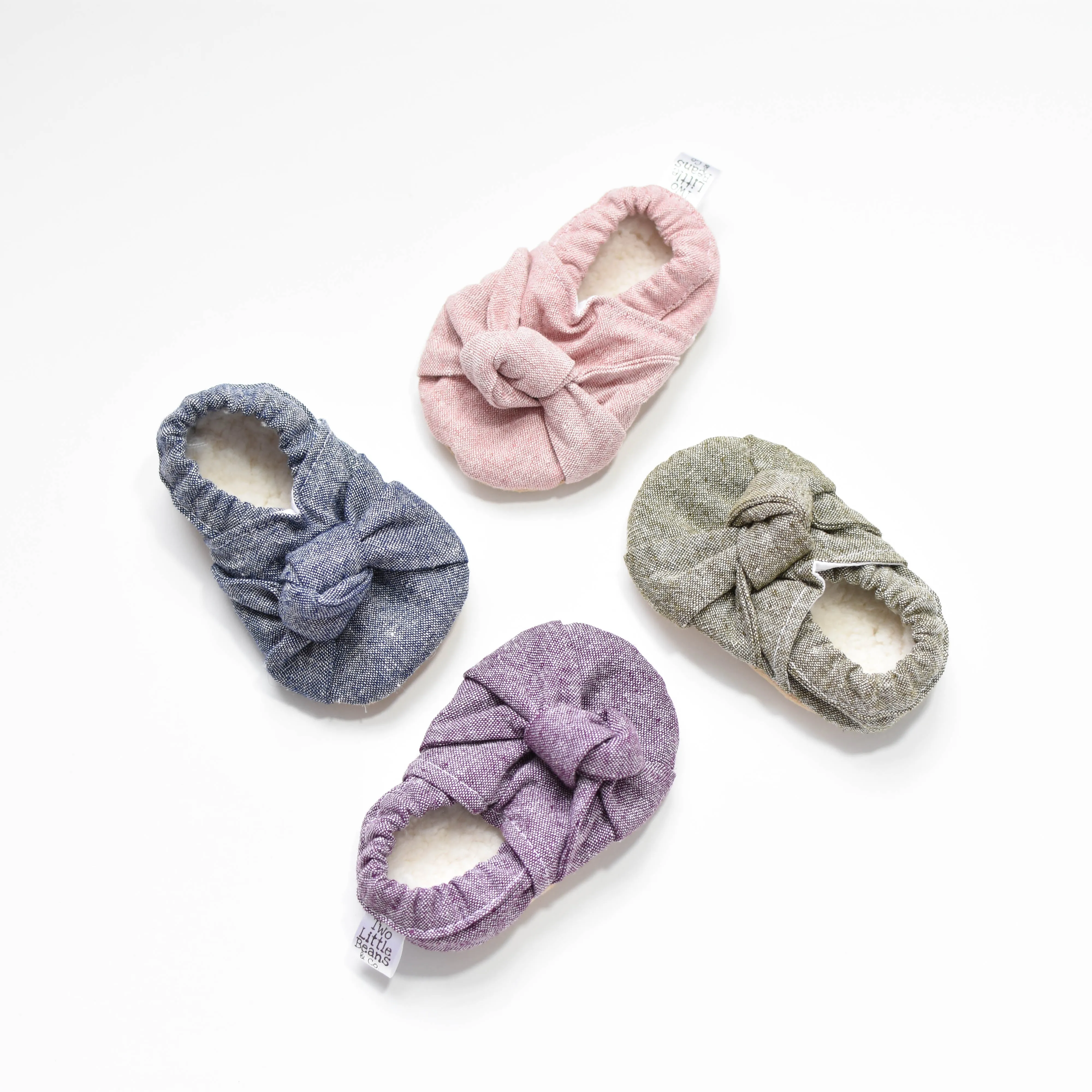 B O O T I E S | emilia | eggplant linen