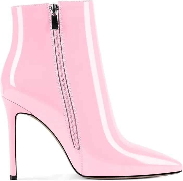 Beautiful Light Pink Ankle Boots