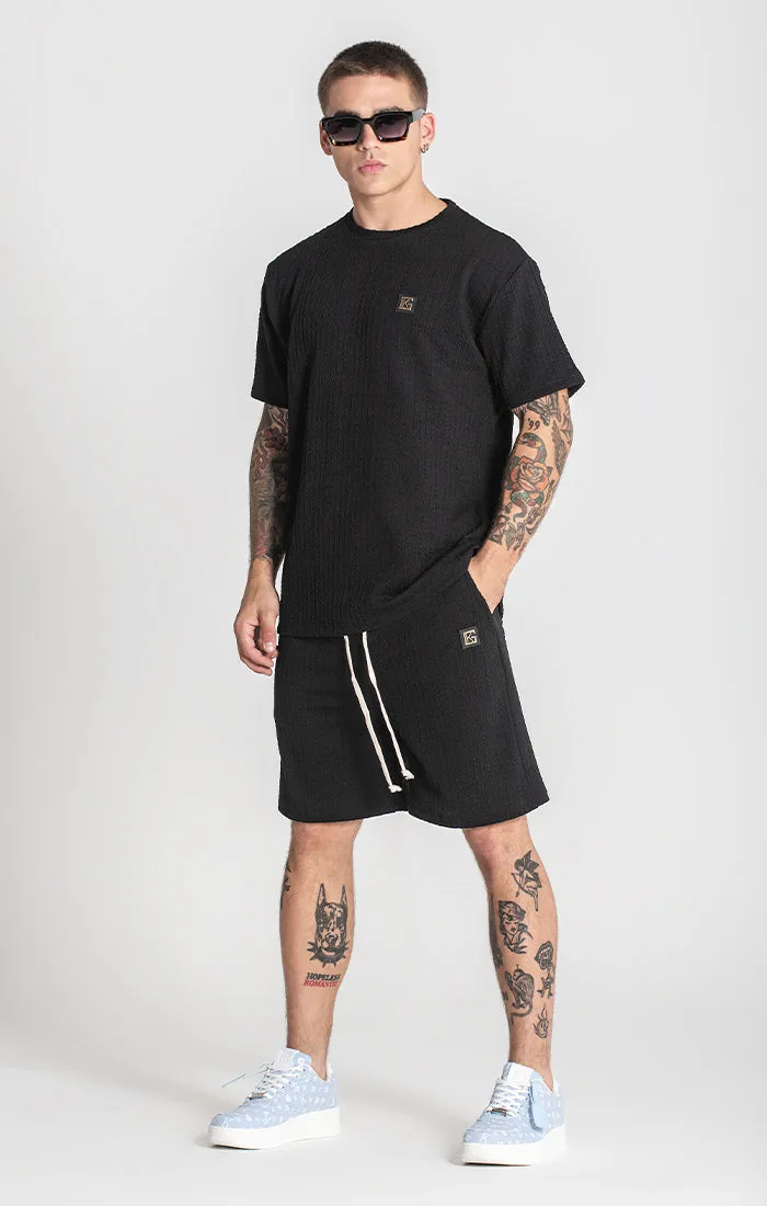 Black Waffle Tee