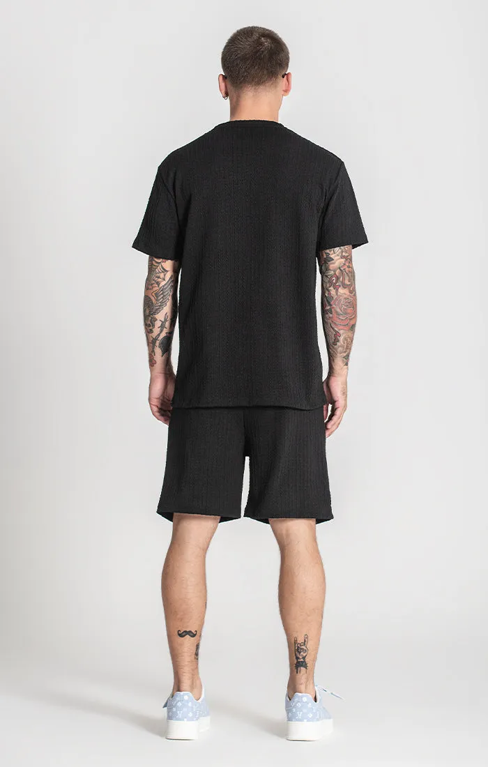 Black Waffle Tee