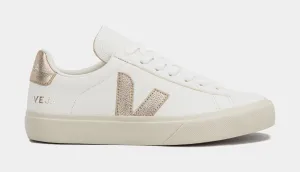 Campo Leather Womens Lifestyle Shoes (White/Gold)