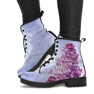 Combat Boots - Vintage Purple | Purple Boots for Women, Vegan Leather Lace Up Boots, Handmade Lace Up Boots, Women’s Boots, Custom Shoes