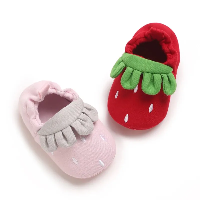 Cute Strawberry Baby Shoes