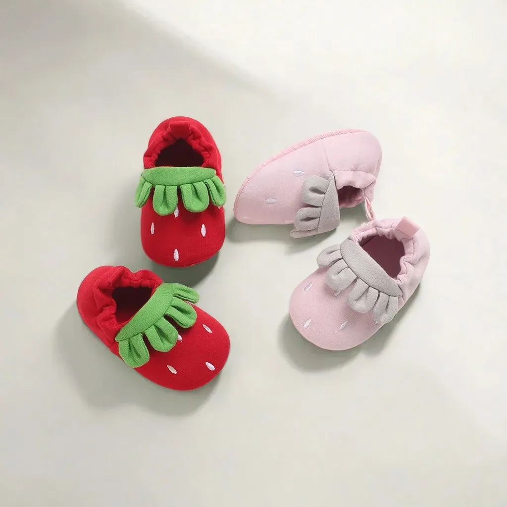 Cute Strawberry Baby Shoes