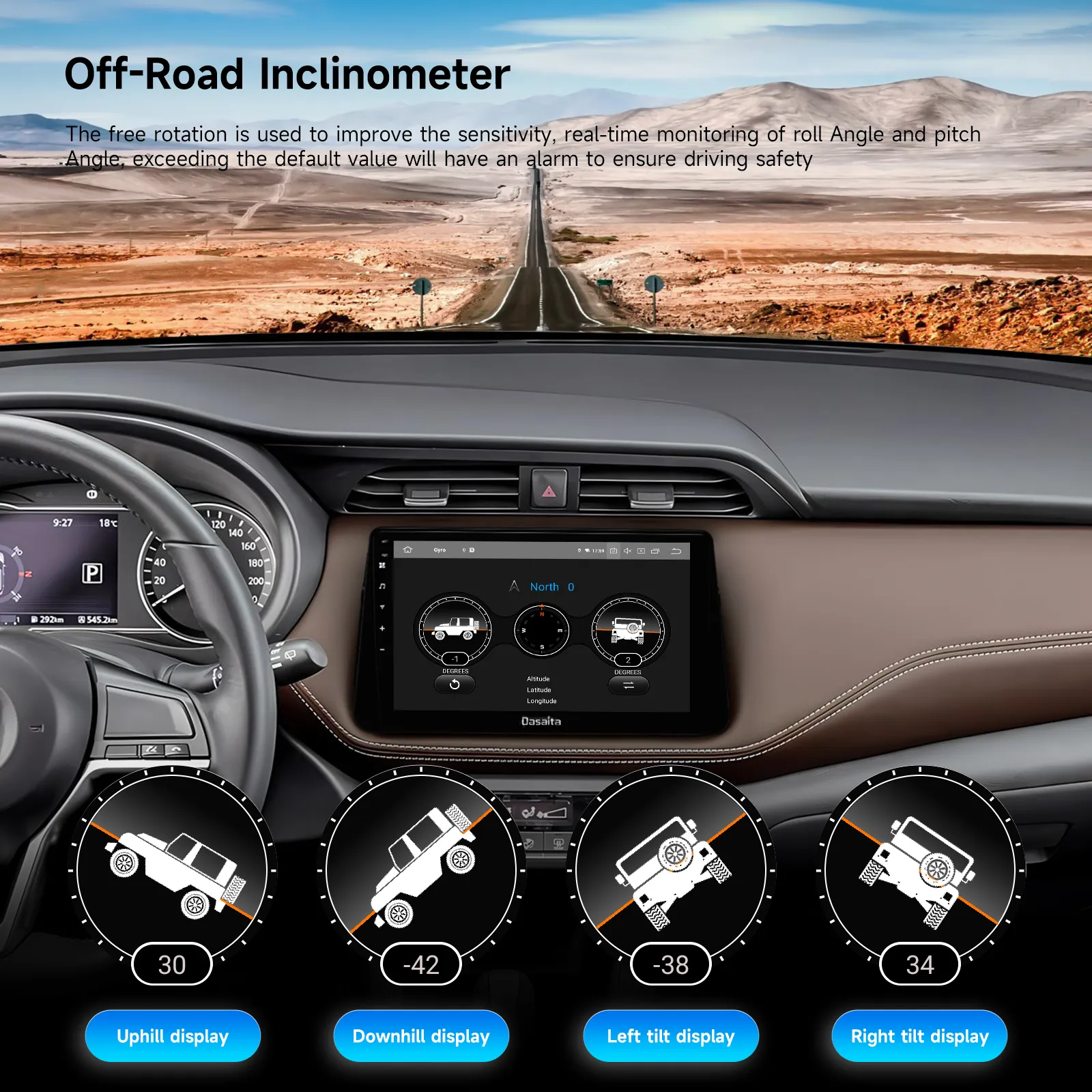 Dasaita Android13 Car Stereo for Nissan Kicks Micra 2016-2021 Wireless Carplay & Android Auto Car Radio| Qualcomm 665 | 10.2" QLED Screen | Wifi 4G LTE |6G 64G|DTS|GPS Navigation Head Unit| Optical Output