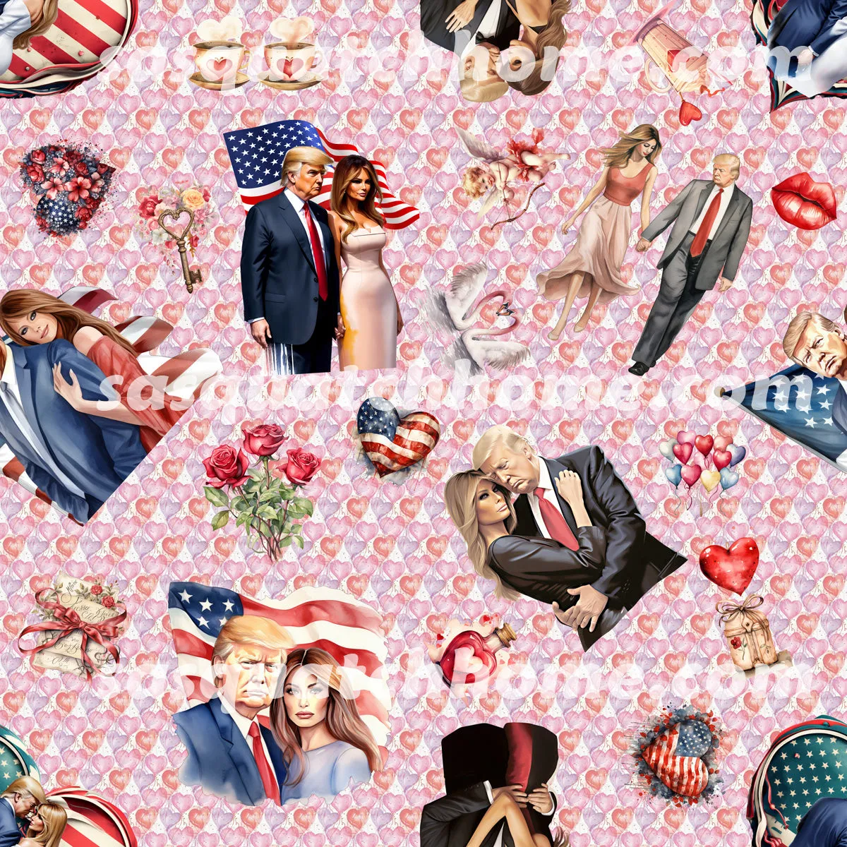 Donald Trump, MAGA Youth Children Canvas Shoes Set 2 of 2