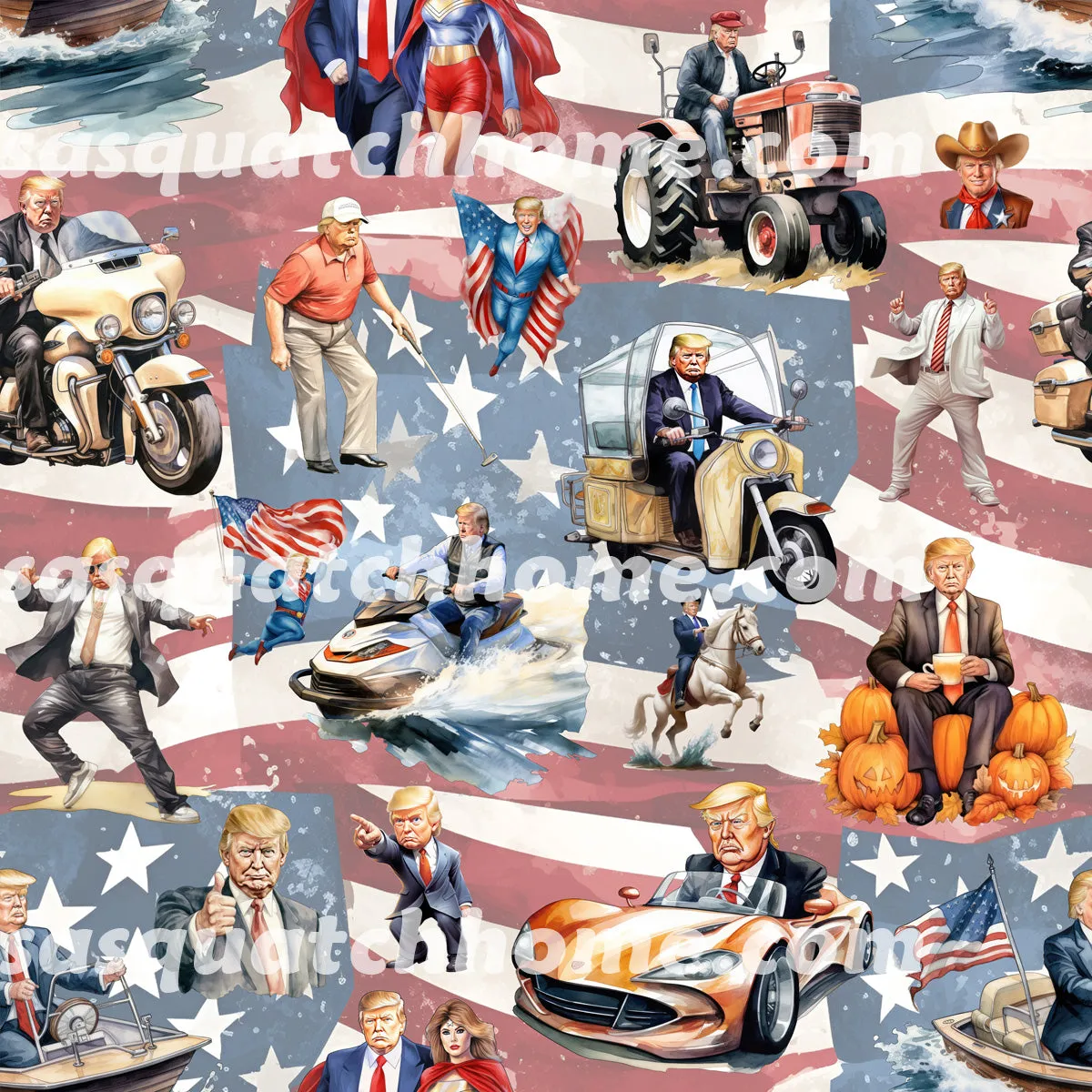 Donald Trump, MAGA Youth Children Canvas Shoes Set 2 of 2