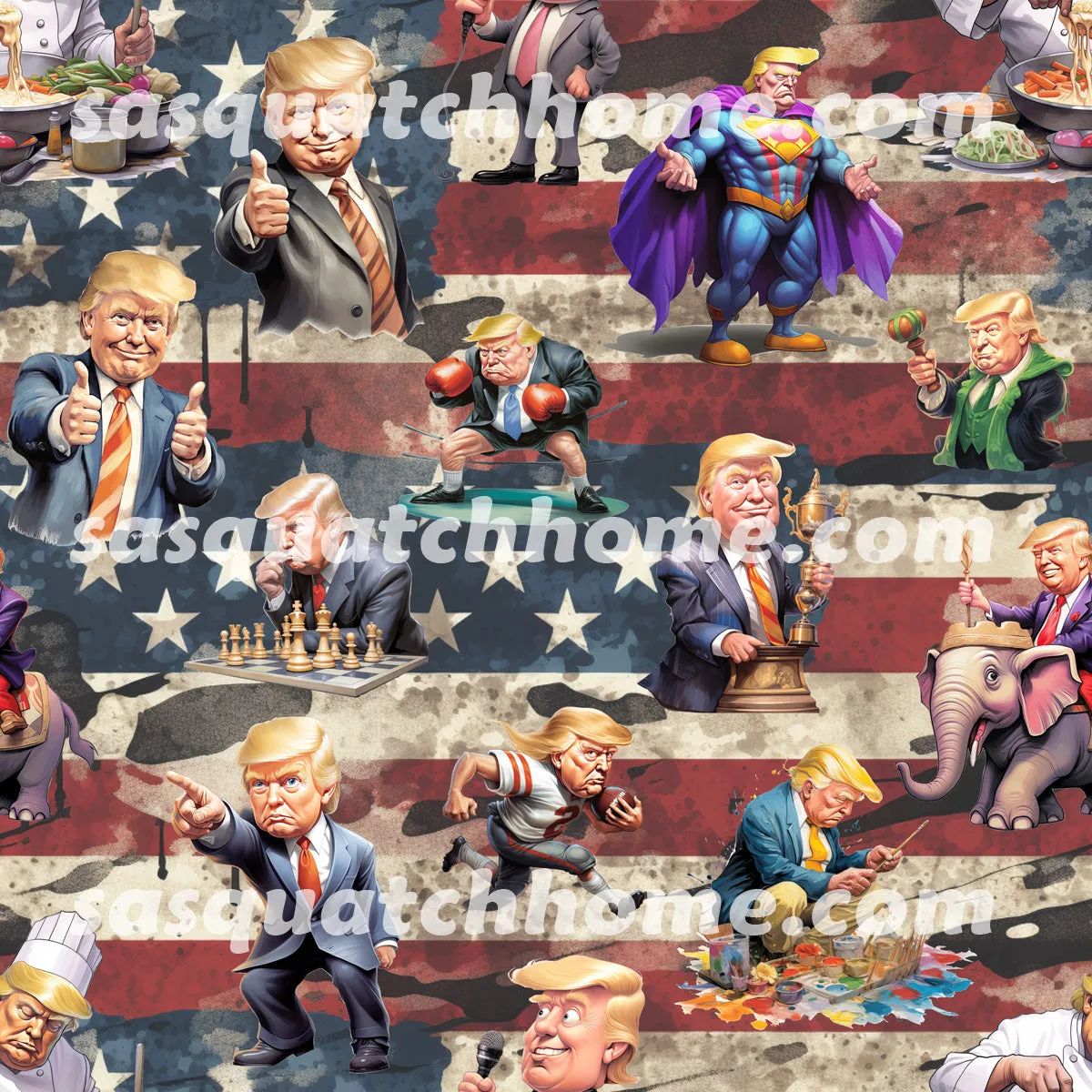 Donald Trump, MAGA Youth Children Canvas Shoes Set 2 of 2