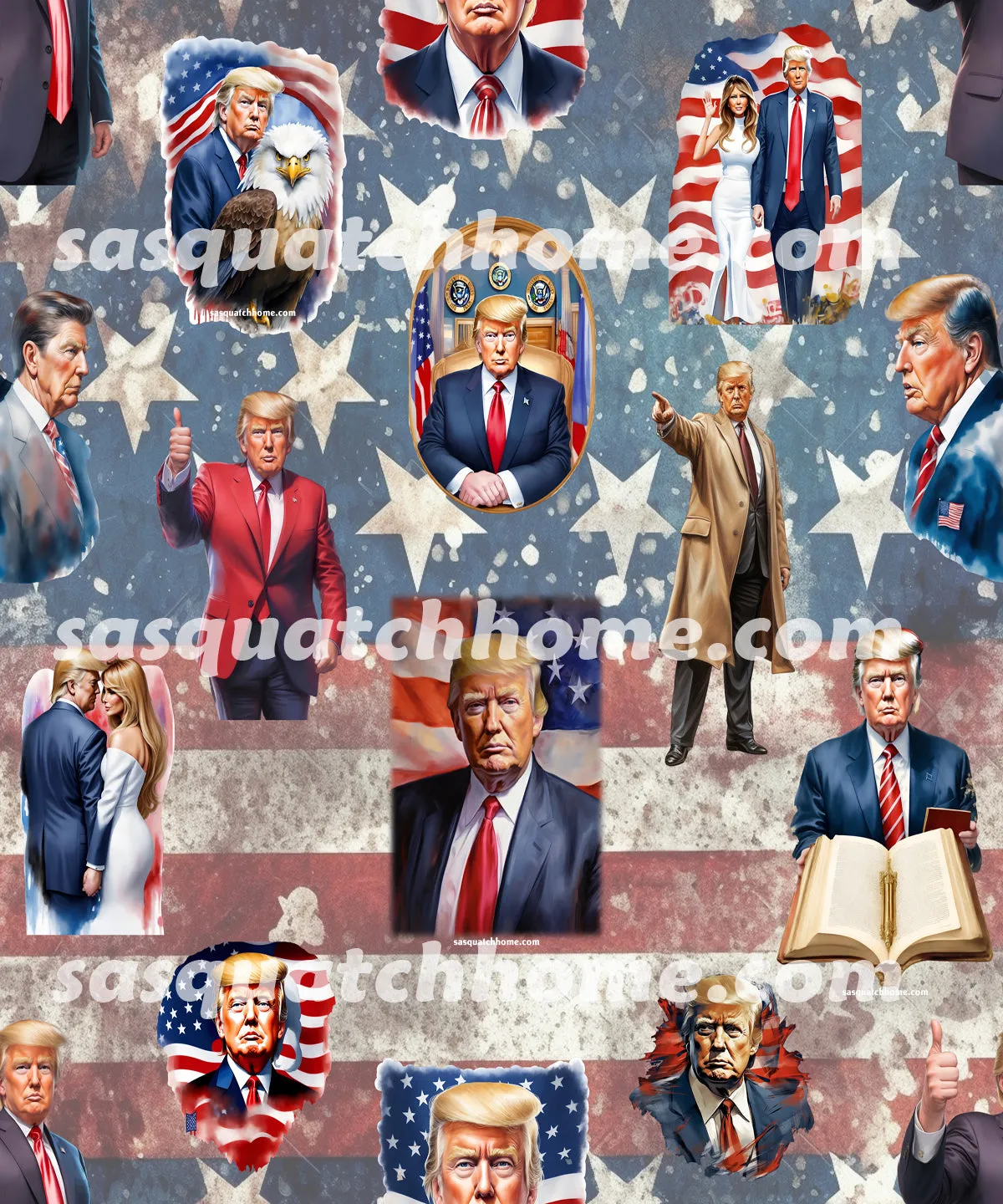Donald Trump, MAGA Youth Children Canvas Shoes Set 2 of 2