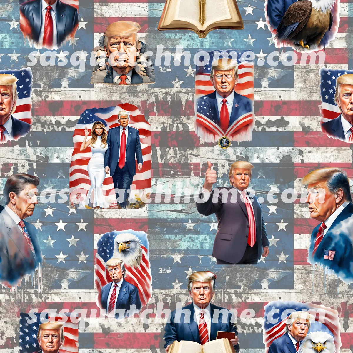 Donald Trump, MAGA Youth Children Canvas Shoes Set 2 of 2