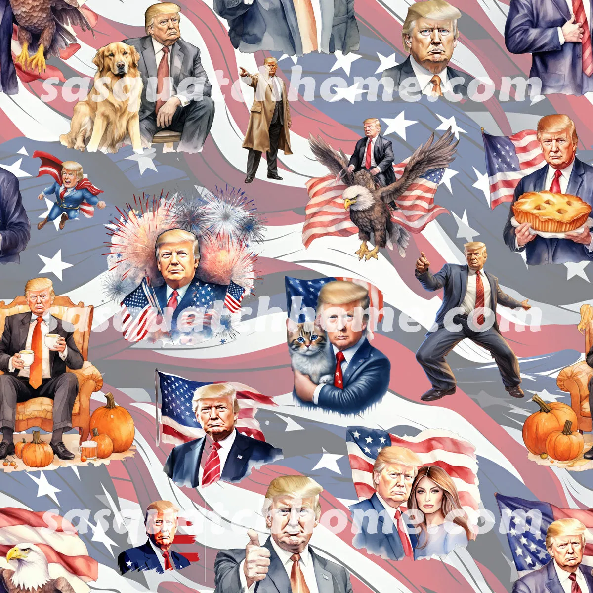 Donald Trump, MAGA Youth Children Canvas Shoes Set 2 of 2