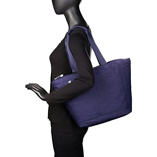eBags Metro Travel Tote Bag with RFID Security for Women - 12-inch - Carry-On - (Black)
