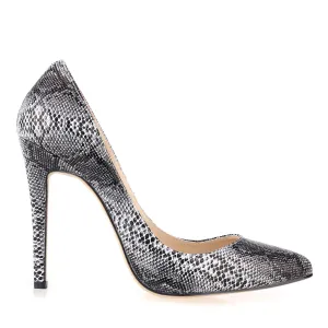 Elegant High-Heeled Western Texture Women's Single Shoes-1