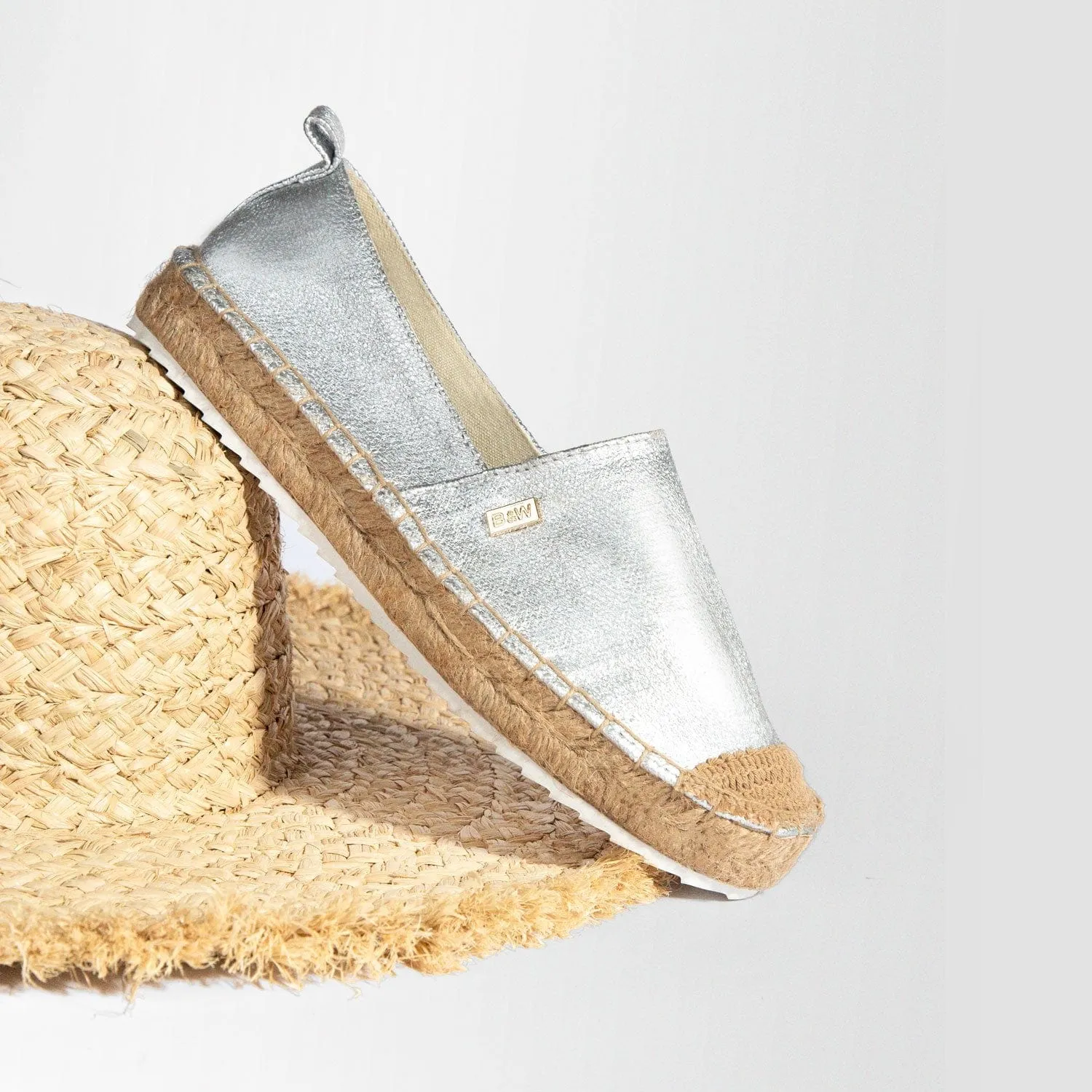 Espadrilles Creta Metal Silver