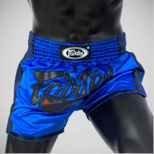 Fairtex BS1702 Slim Cut Muay Thai Shorts Blue