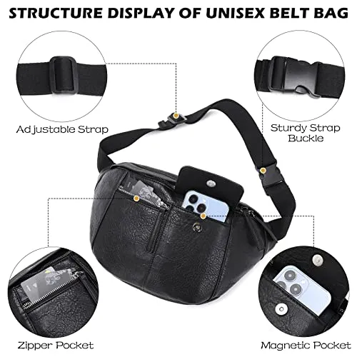 Fanny Pack Stylish Fanny Pack Waist Bag With Multiple Pockets Chest Bag Crossbody Bag Wide Strap Fanny Pack For Partyl Sports Outdoor Travel