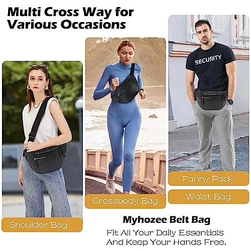 Fanny Pack Stylish Fanny Pack Waist Bag With Multiple Pockets Chest Bag Crossbody Bag Wide Strap Fanny Pack For Partyl Sports Outdoor Travel