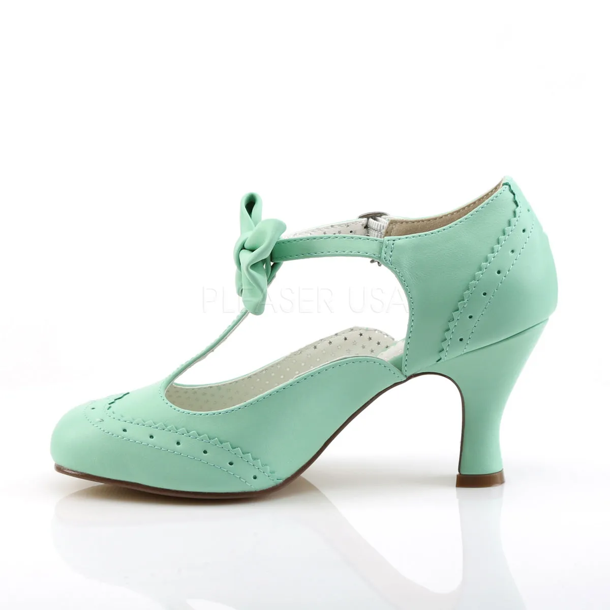Flapper Mint Kitten Heels