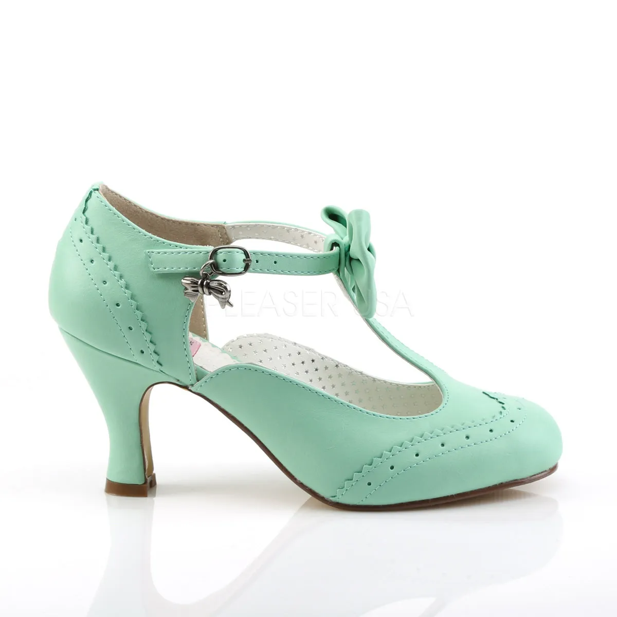 Flapper Mint Kitten Heels
