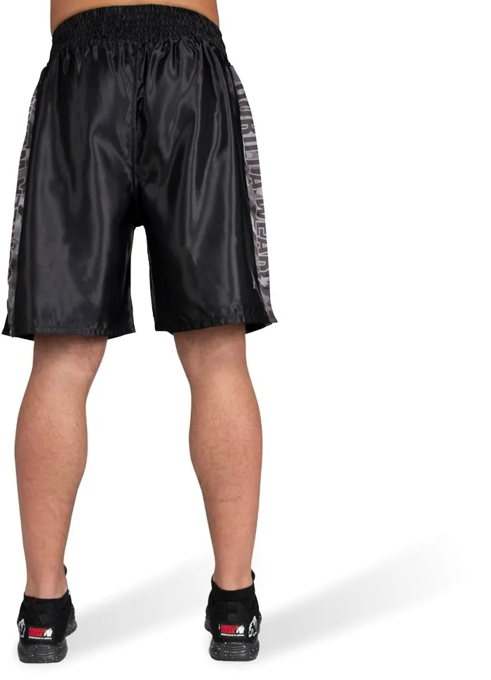 Gorilla Wear Vaiden Boxing Shorts - Black-Grey Camo