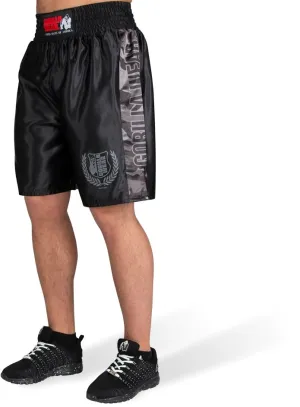 Gorilla Wear Vaiden Boxing Shorts - Black-Grey Camo