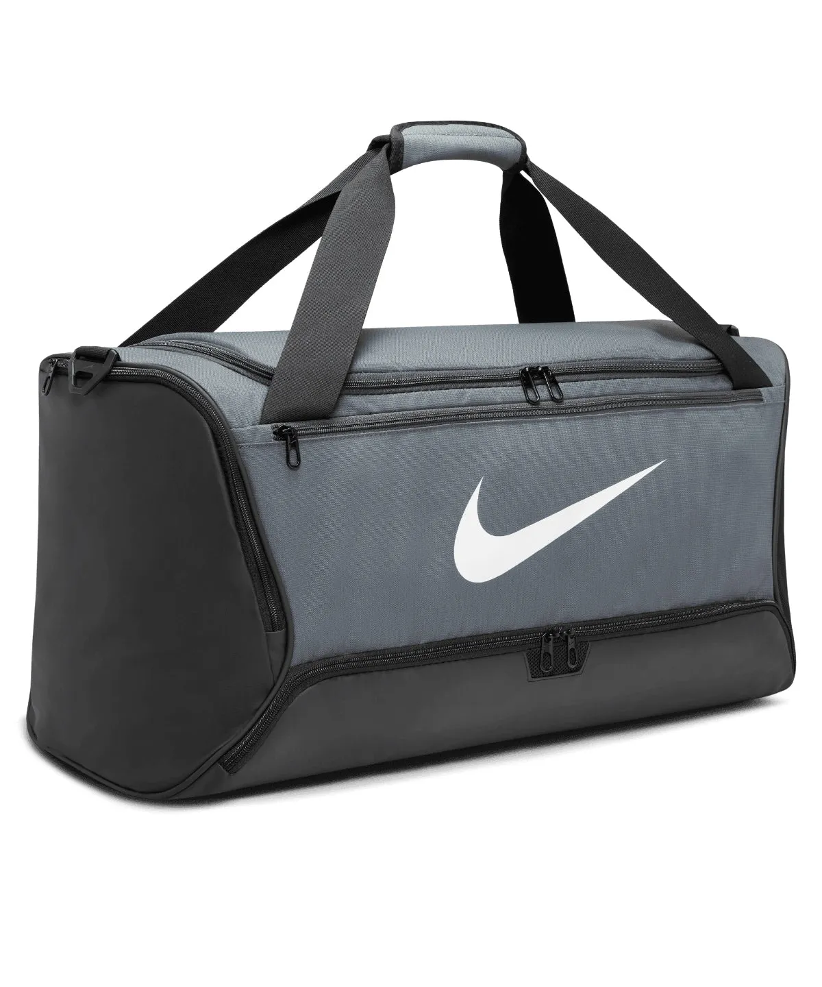Grey/Black/White - Nike Brasilia 9.5 training medium duffle (60L)
