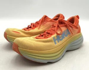 Hoka One One Men's Bondi 8 Yellow Orange Athletic Shoes - Size 9D