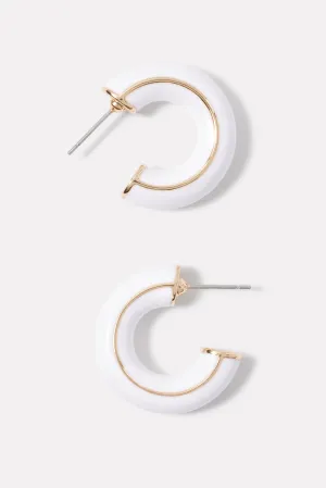 Jillian Enamel Hoop Earrings