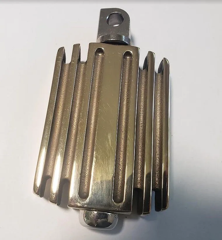 KICKER PEDALS FOR HARLEY & AFTERMARKET KICK UNITS STAINLESS STEEL BRONZE FINISH