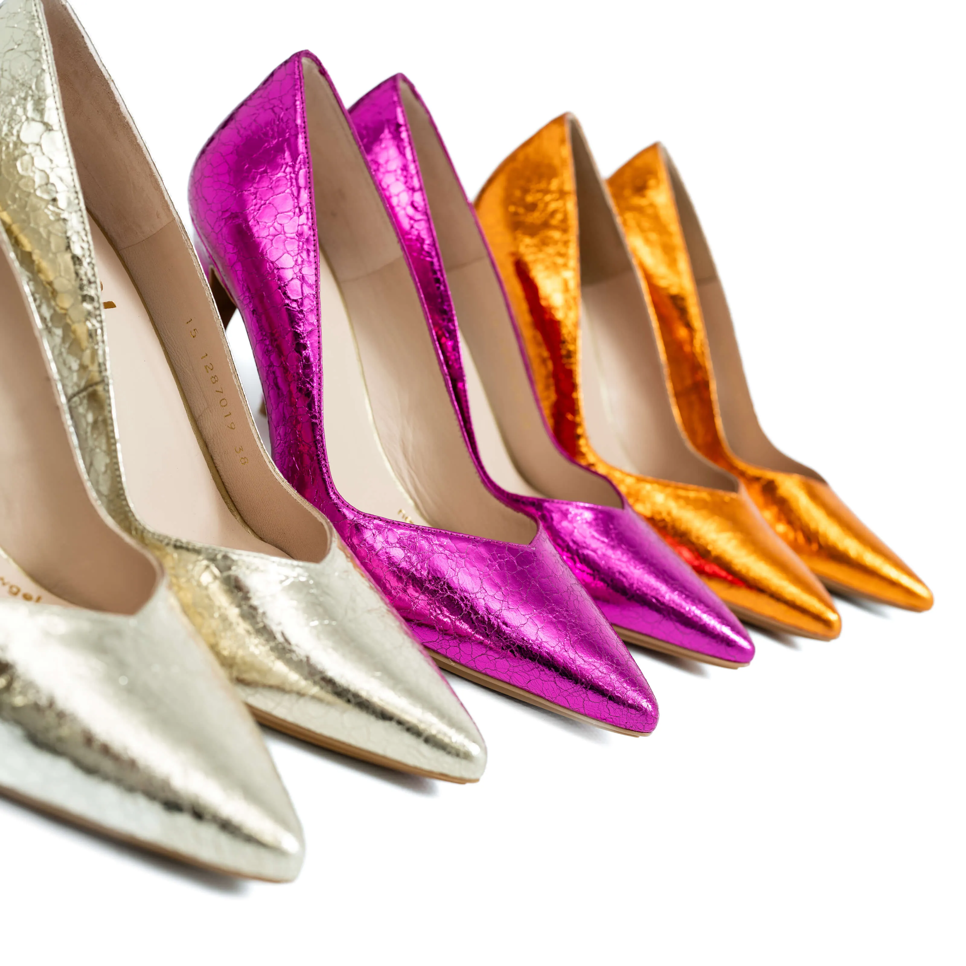 LODI Rabot Hot Pink Leather Court Shoes