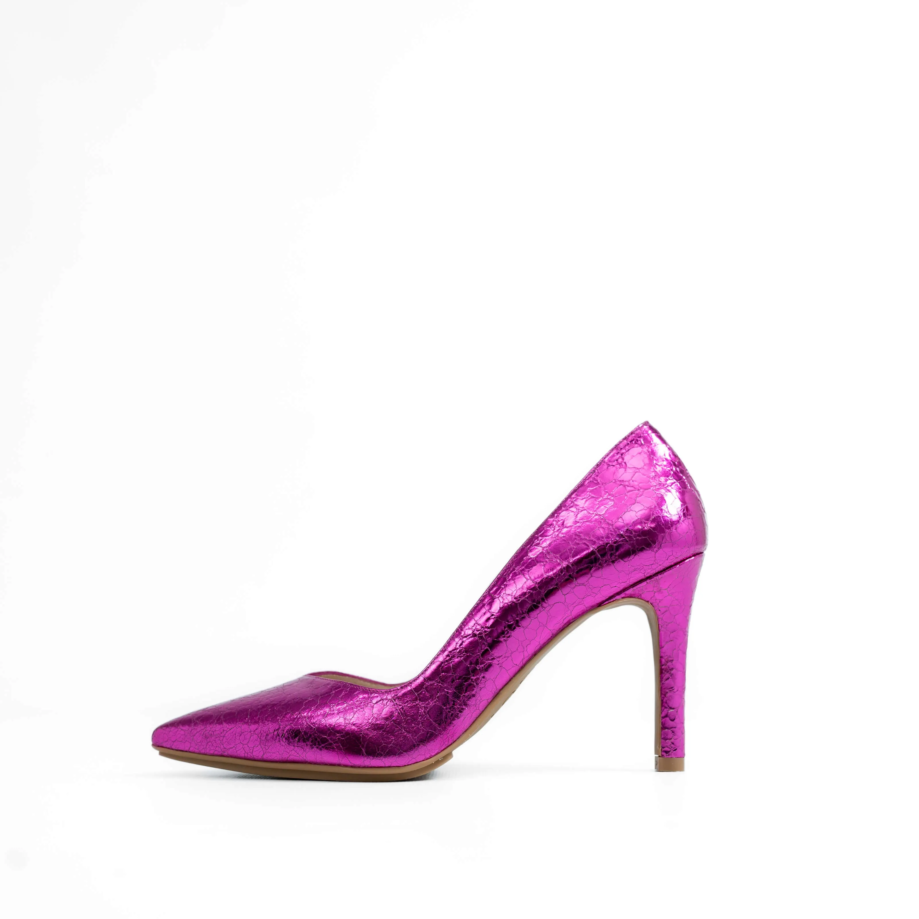 LODI Rabot Hot Pink Leather Court Shoes