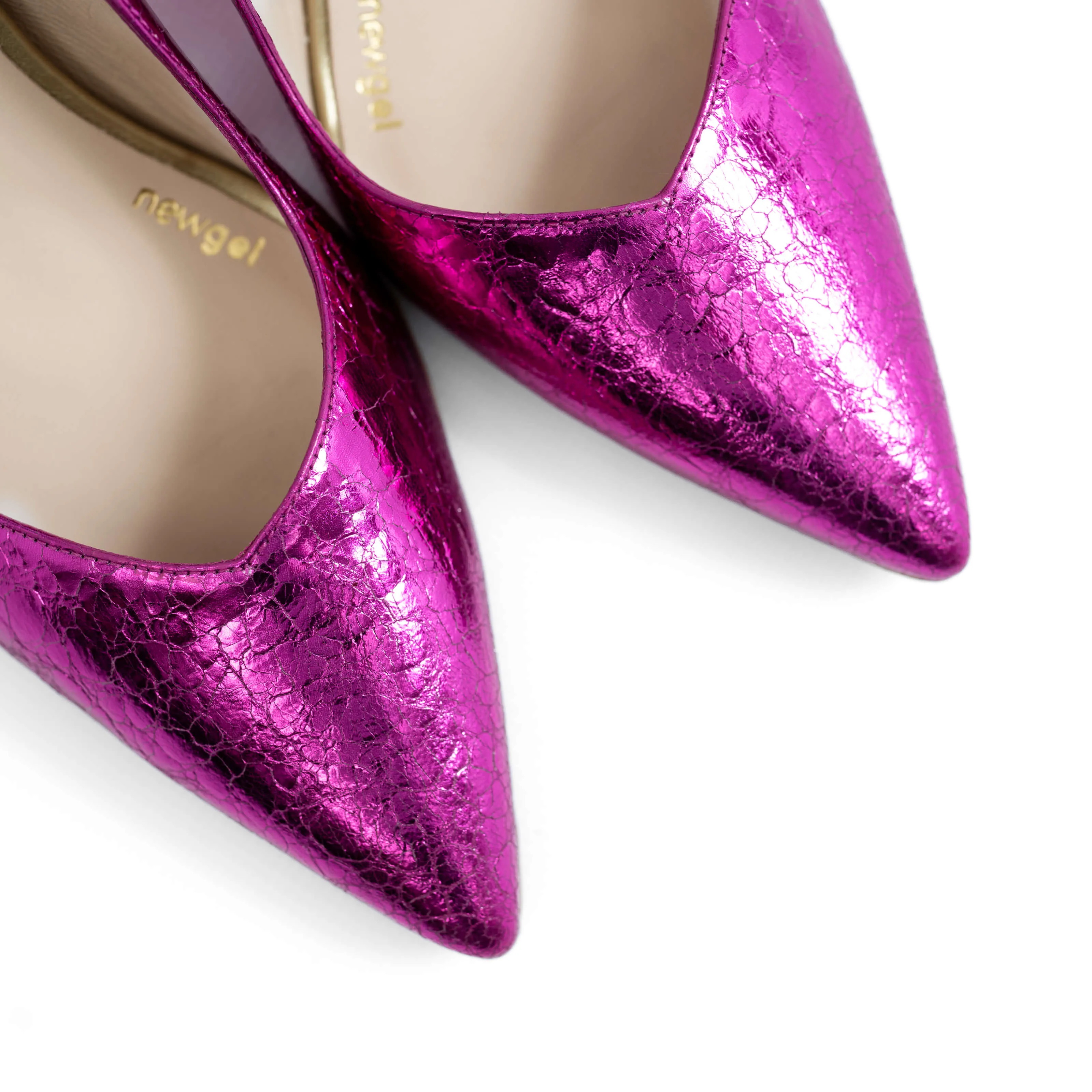 LODI Rabot Hot Pink Leather Court Shoes