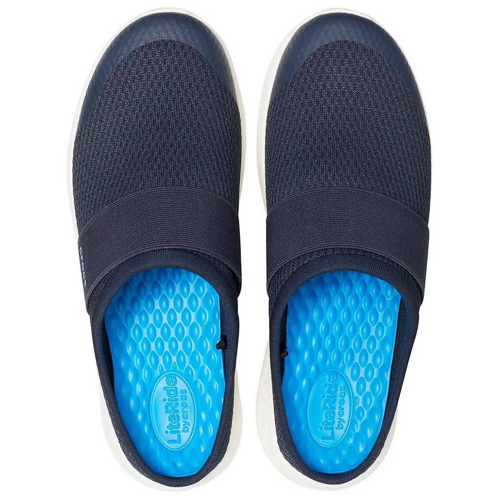 Men LiteRide Mesh Mule Clog - Navy/ White