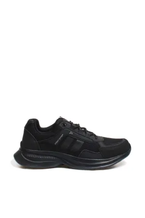 Men's Black Performance Athletic Sneakers - Wessi