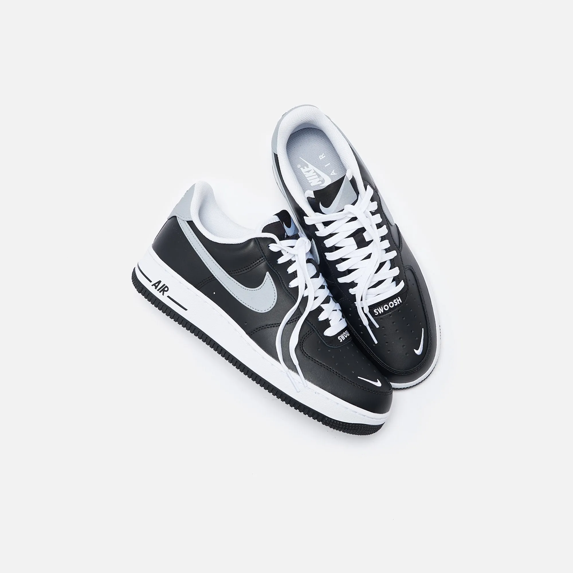 Men's Nike Air Force 1 LV8 "SWOOSH" Pack (Black/Wolf Grey)(CJ8731-001)