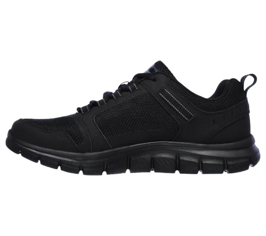 Mens Skechers Track- Knockhill Shoes Black/Black