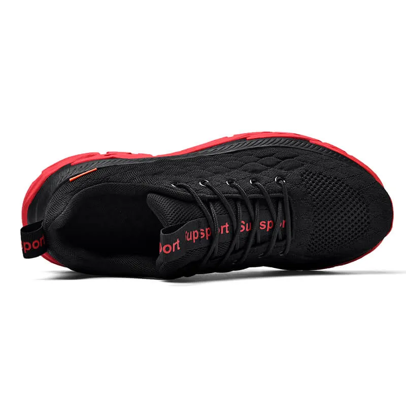 Men's Trendy Fish Scale Flying Woven Running Shoes