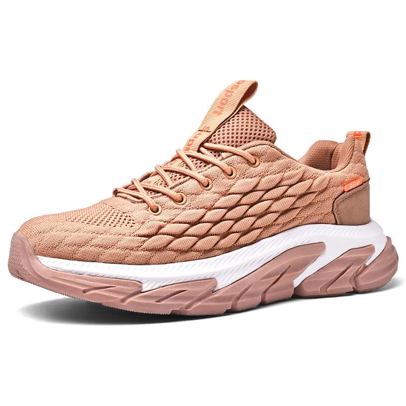 Men's Trendy Fish Scale Flying Woven Running Shoes